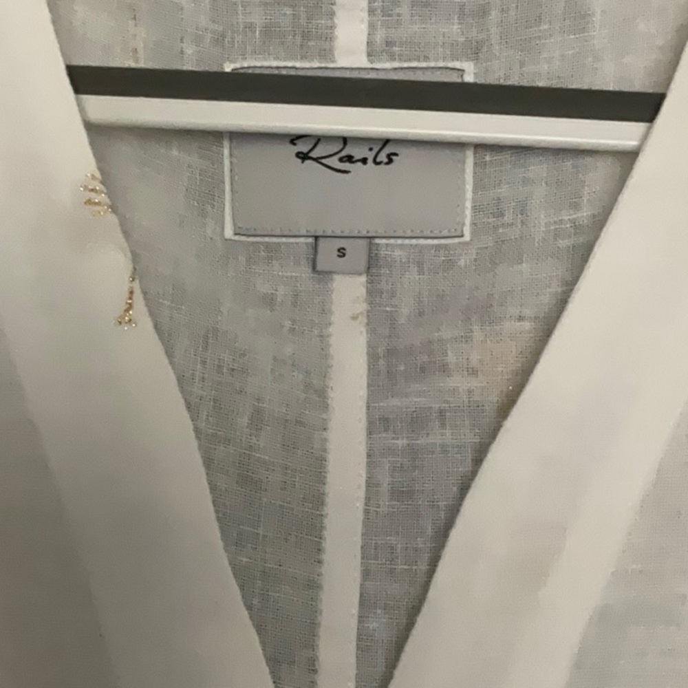 Rails Thea Golden Palms Tie Front Top - image 2